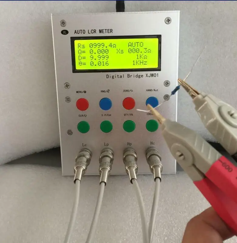 DIY kits XJW01 digital bridge 0.3% LCR tester resistance inductance capacitance ESR Meter
