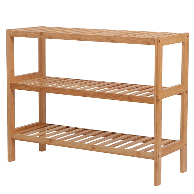 Bamboo 3 Tier Shoe Rack - AliExpress