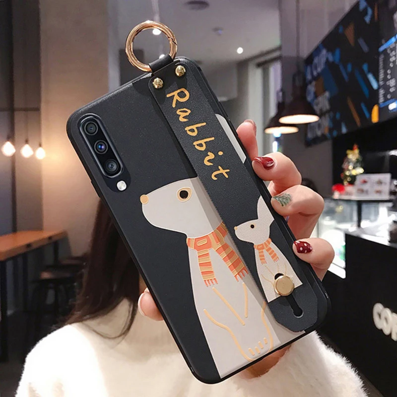 Чехол LOVECOM в стиле ретро с ремешком на запястье для Samsung S20 Plus A50 A51 A71 A40 A70 S8 S9 S10