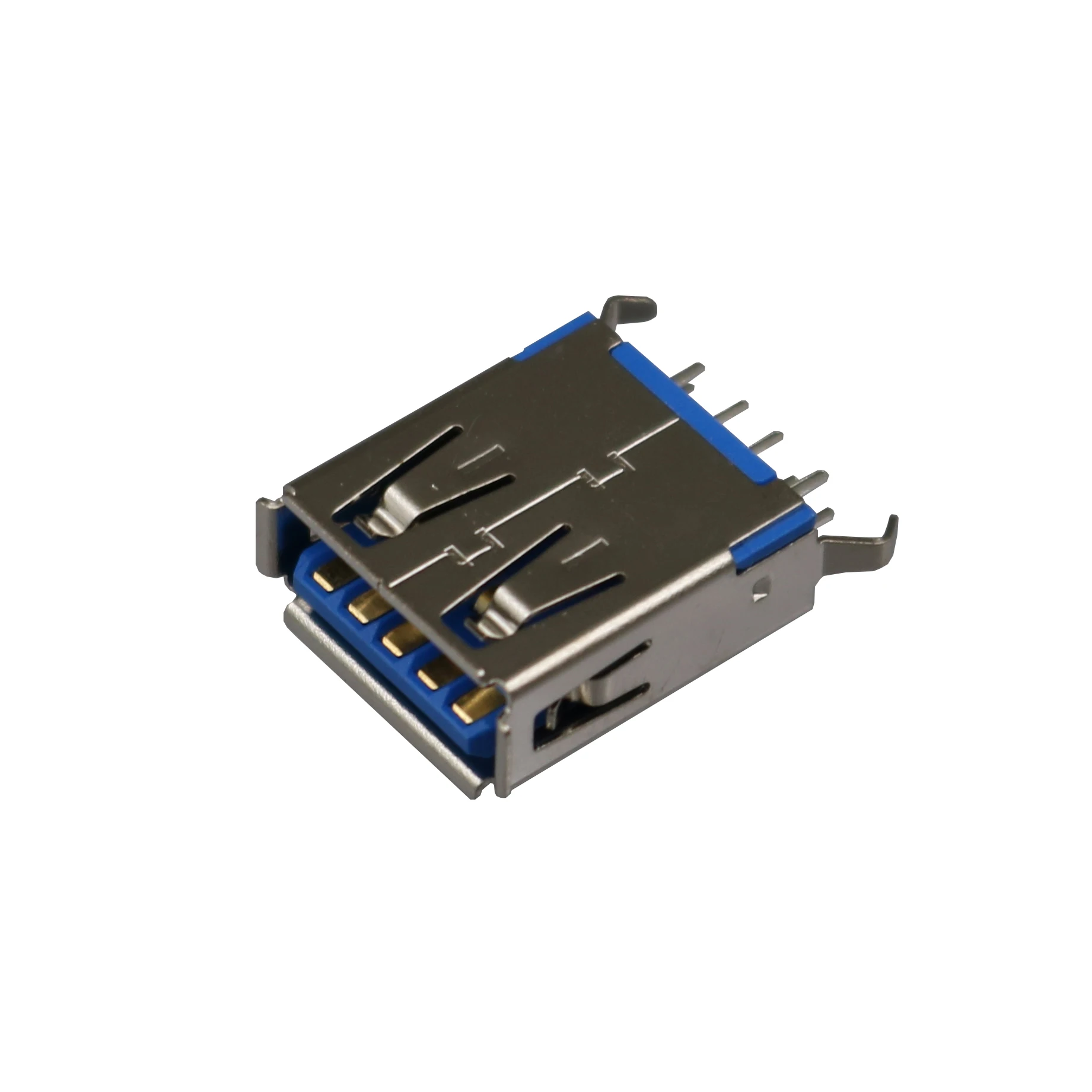 ShineBear A Type Flat Angle Female USB PCB Connector Socket USB Jack Plug Black SB 2.0 Female Type A 4 Pin PCB Connector 180 Degree DIY Cable Length: Other