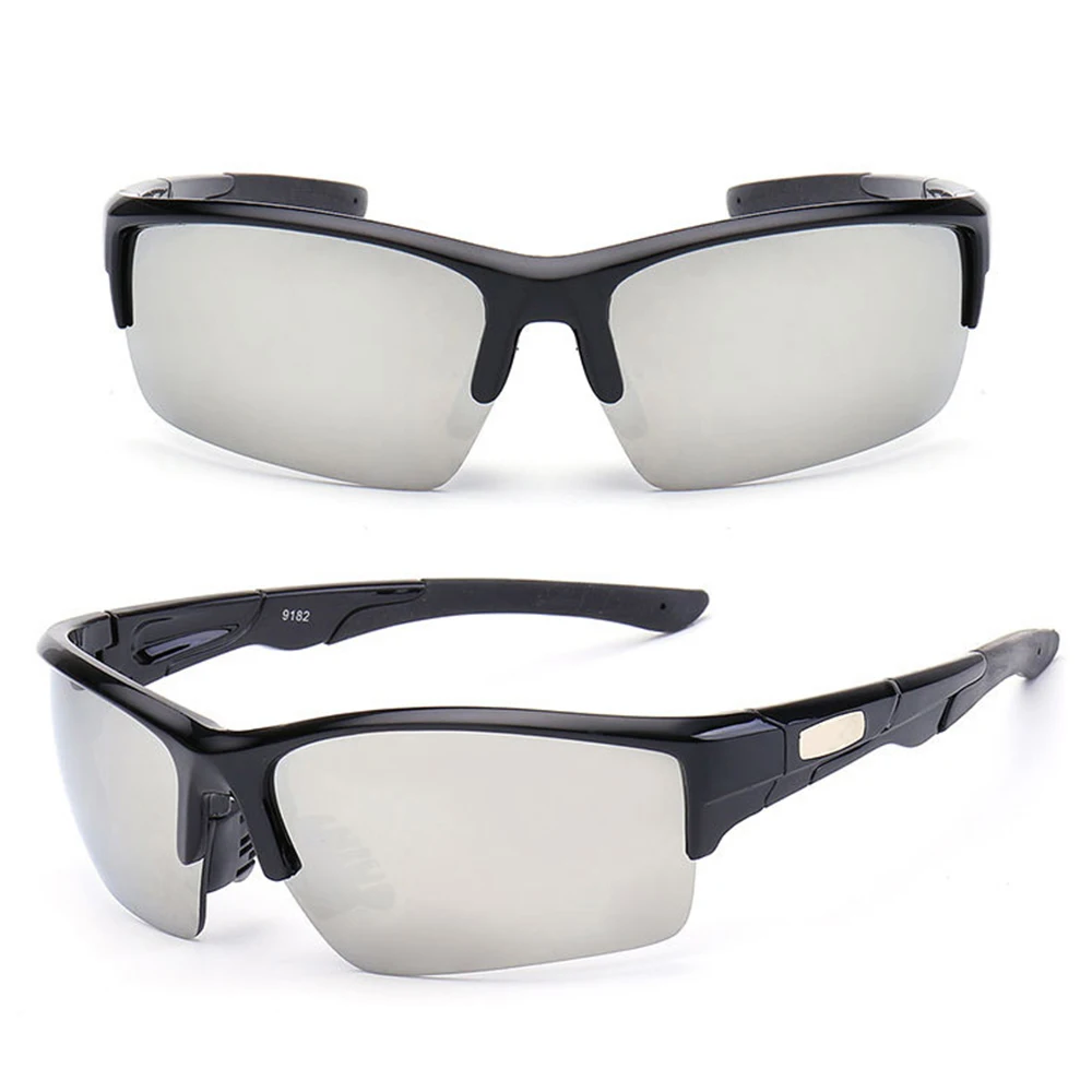 Спортивные солнцезащитные очки для велоспорта, фирменный дизайн, мужские очки для бега, рыбалки, солнцезащитные очки в винтажном стиле, высококачественные солнцезащитные очки - Цвет: Black Mercury