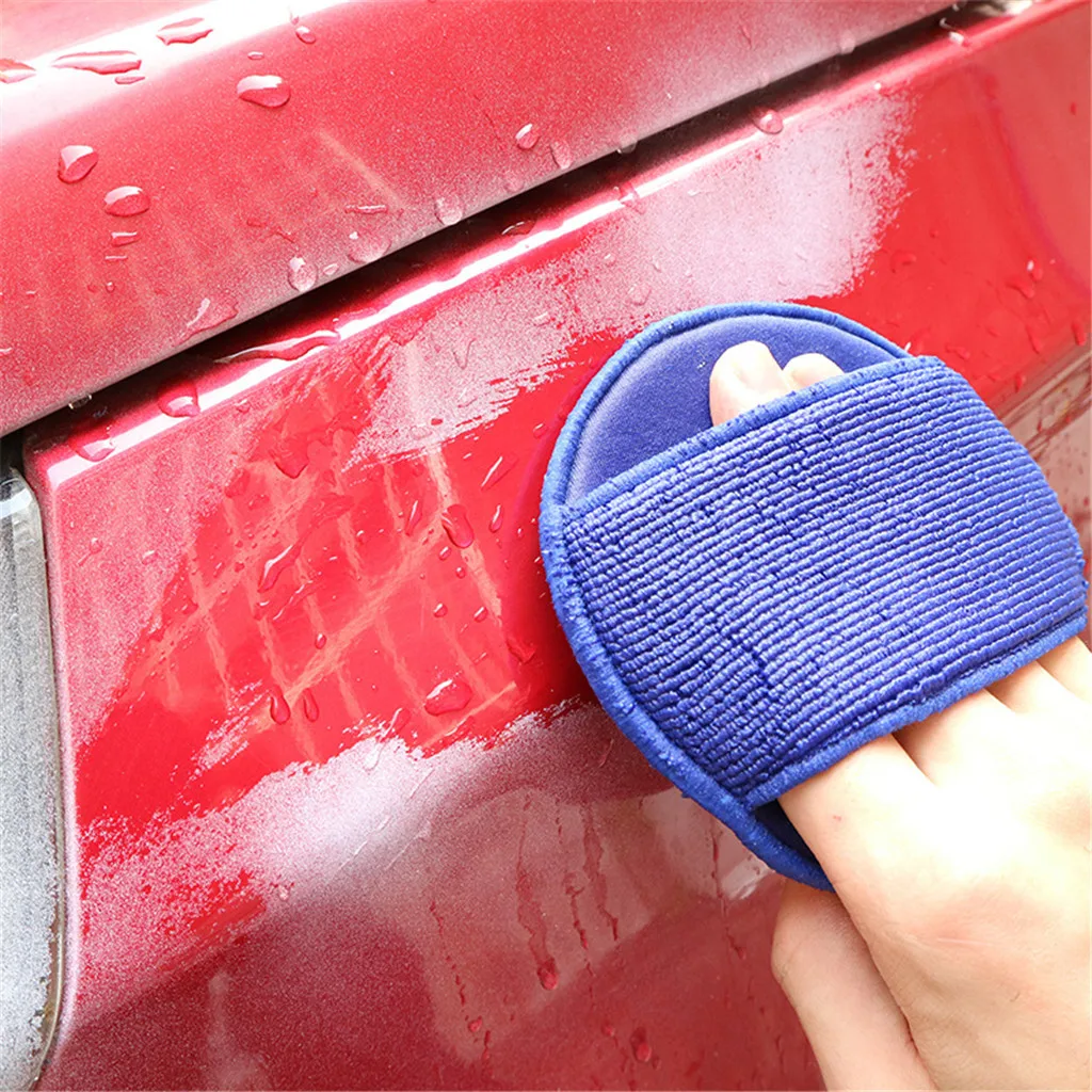 Шлифовальные перчатки для автомобиля, круглые синие, для мытья автомобиля, для красоты, шлифовальная ткань, для обеззараживания, перчатки для автомобиля, аксессуары для автомобиля, 58 г, 13x13 см