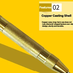 5 Inch Automatic Center Pin Punch Spring Loaded Marking Starting Holes Tool High Speed Steel Punch Dot Punch