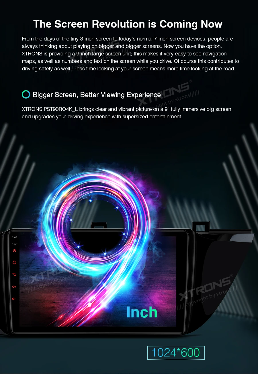 XTRONS 9 ''ips Android 9,0 DSP Автомобильный мультимедийный стерео радио плеер для KIA Kia RIO 4 левый руль gps без DVD
