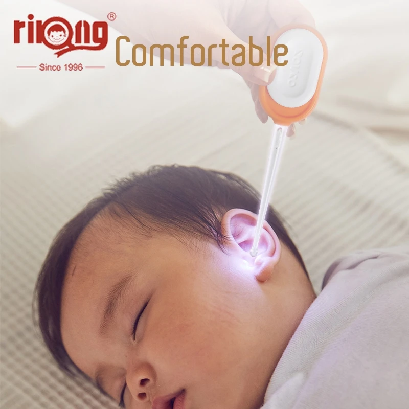 Rikang Baby Ear cleaner LED EarSpoon Care Ears Cleaning with Light Earwax Spoon Digging Tool Syringe | Мать и ребенок