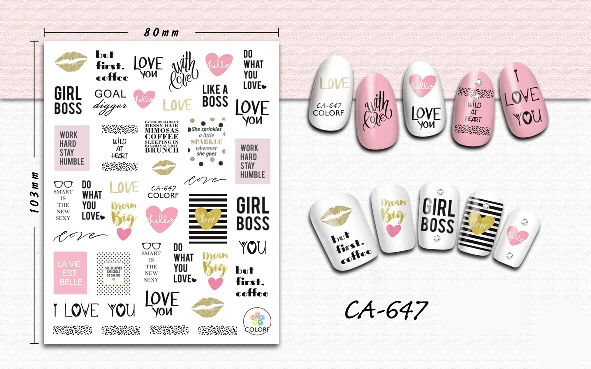 3D наклейки для ногтей с мультяшным яйцом Детские дизайнерские маникюра