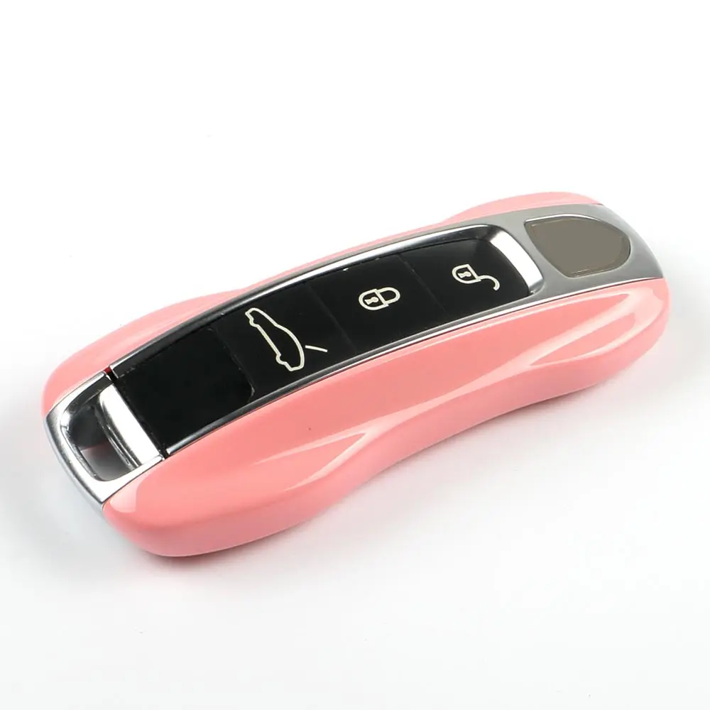 Option 8 High Quality car key case wallet set keyfob 3 Buttons For Porsche Cayenne- Panamera- Remote ABS Car Styling - Color Name: Option 8