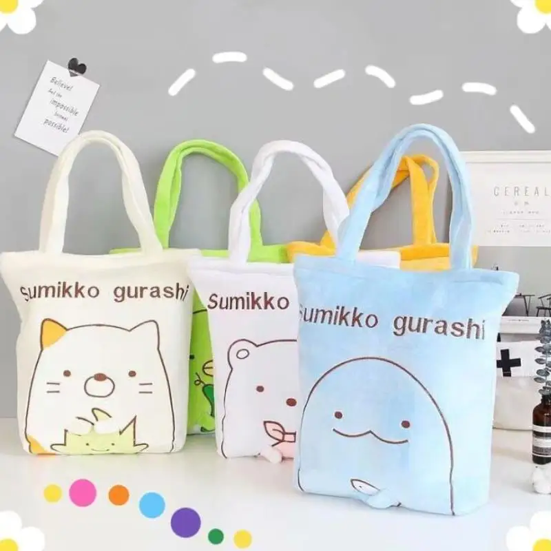 1 шт. милый мультфильм Sumikko guurashi Мода Аниме повседневная хозяйственная сумка сумки на плечо сумки плюшевые игрушки подарок