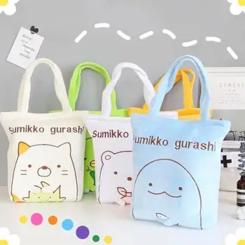 

1pc new cute Cartoon Sumikko gurashi Fashion Anime Shopping Bag Casual Shoulder Bags Handbag plush toys gift