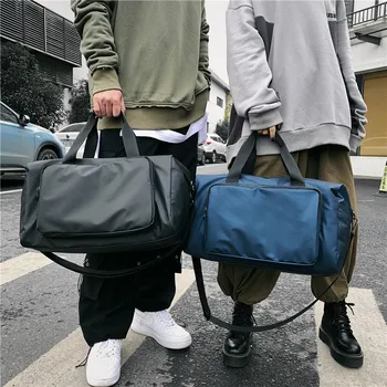 

New Style Travel Bag Men Hand Large-Volume Gym Bag Casual Shoulder Luggage chu cha bao Men's