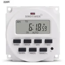 

SINOTIMER TM618sH Interval Power Supply 7 Days Weekly Programmable Digital Electronic Lighting Daily Timer Switch