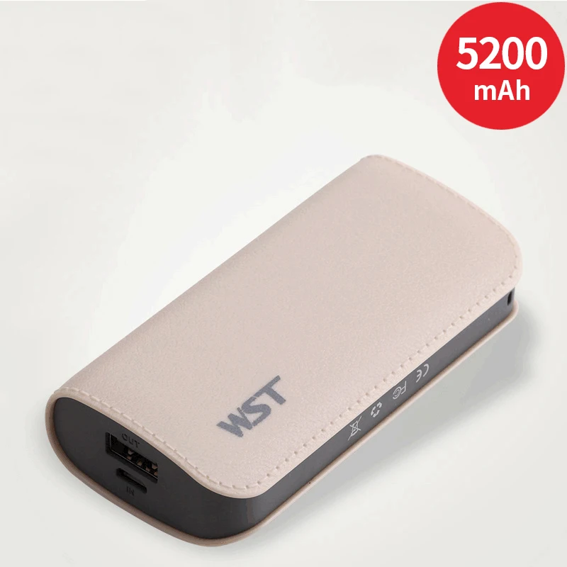 Портативное зарядное устройство Mini 5200 мА портативное 18650 Внешний аккумулятор для