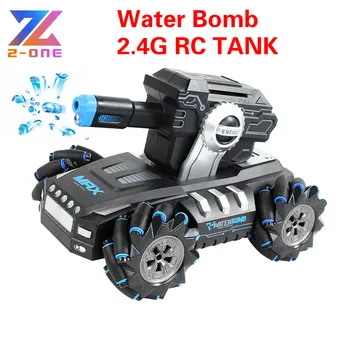 

2020 NEW 4WD RC tank 2.4G fire water bombs RC tank drift horizontal movement 360 rotating rc boy toys for kids children Gift