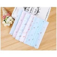 10 шт./компл. с надписью в стиле унисекс одноразовые маски Kawaii три-Слои для пыли из нетканого материала защитные маски, способный преодолевать Броды для взрослых детей Для мужчин и Для женщин