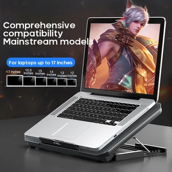 

USB Adjustable Laptop Radiator Ice-sealed Air-cooled Lifting Stand Computer Cooling Stand Cooler Cooling Pad Computer Peripher