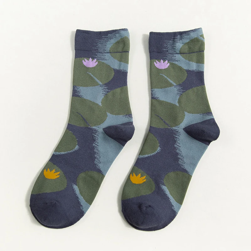 Street Socks 10 Одежда в уличном стиле с принтом из мультфильмов Скейтборд Новинка корейские забавные зимние спортивные женские теплые красивые хлопковые носки сумасшедшие короткие счастливые женские и мужские носки - Цвет: Street Socks 10