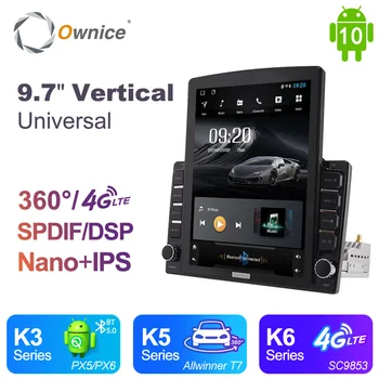 

Tesla Style 9.7" DSP Android 10.0 Car DVD Player 64GB ROM 4GB RAM 4G LTE GPS autoradio for Nissan Toyota VW Hyundai universal