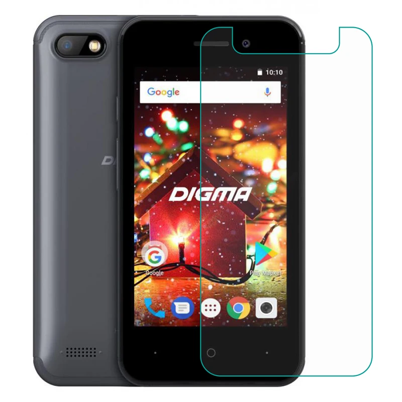 Закаленное стекло для Digma HIT Q401 3G 2 шт. защитное 9H 2.5D высокое качество защитная