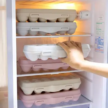 

18 Grids Egg Storage Tray Holder Anti-collision Refrigerator Crisper Eggs Freshness Box Storage Organizer Container