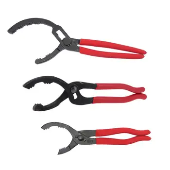 

OOTDTY 10/12/14 Inch Adjustable Oil Filter Pliers Wrench Non Slip Grip Hand Car Removal