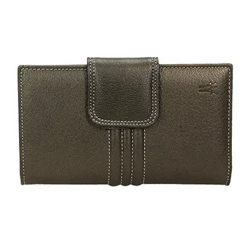 

Women's wallet in premium leather with ticket and purse compartment (16x9 cm) made in Spain