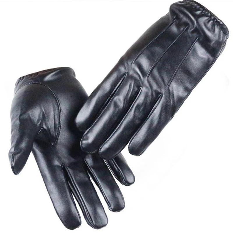 Длинные перчатки из искусственной кожи Guantes тактильные мужские и женские перчатки с сенсорным экраном одежда ветрозащитная Осень-Зима полный палец унисекс luva