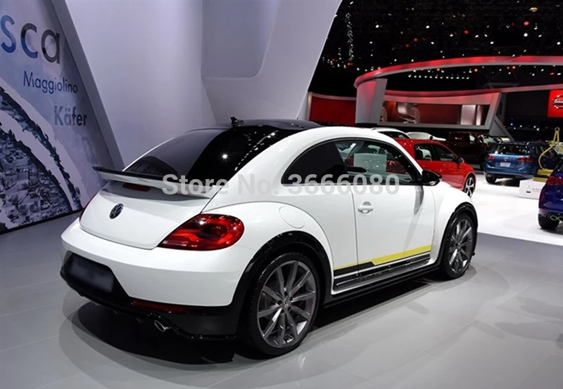 Для Volkswagen Beetle GSR/G20 2013 ABS пластик Неокрашенный праймер цвет задний спойлер багажник крыло губы крышка багажника