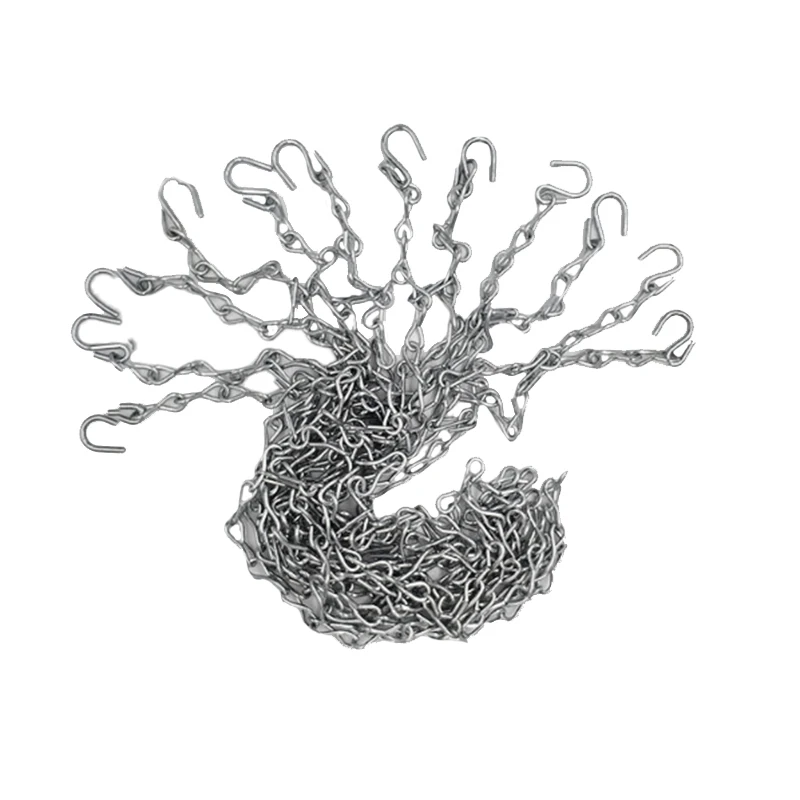 Outdoor Heavy Galvanized Iron Chain Basketball Net,Rugged and Durable, for Indoor and Outdoor