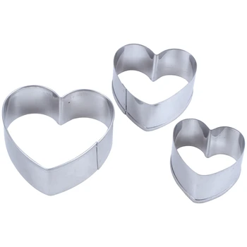 

Heart Cut Outs/Heart Cookie Cutters,Set of 3