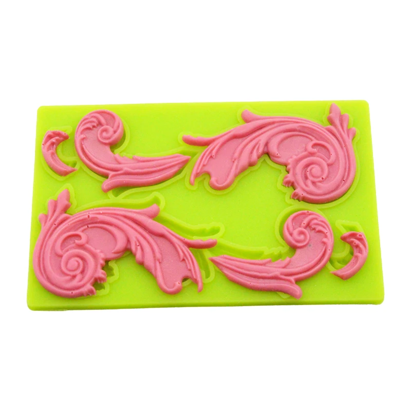 New European Pattern Relief Fondant Cake Mold Chocolate Candy Biscuit Paste Sugar Craft Pastry Decorate Mould Baking Pan