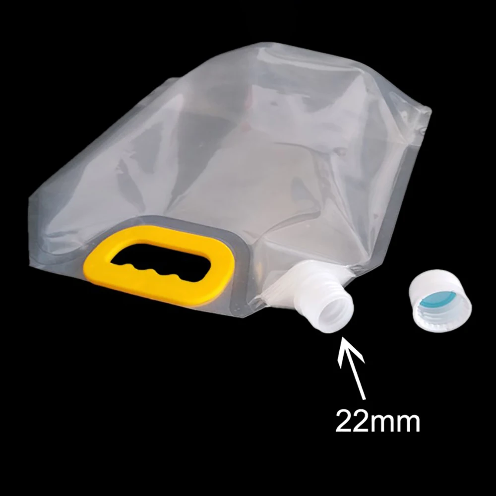Plastic Drinking Bag 1PC 1/1.5/2.5/10/5L Clear Drinking Bags Drinks Flasks Liquor Bag Plastic Liquor Spout Bags For Beer Heavy Duty Drinks Reusable