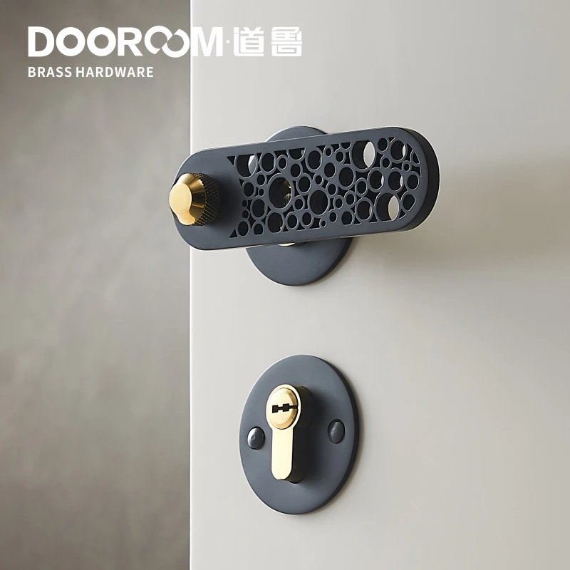 Дверной рычаг Dooroom латунный ультратонкий бесшумный персонализированный дверной