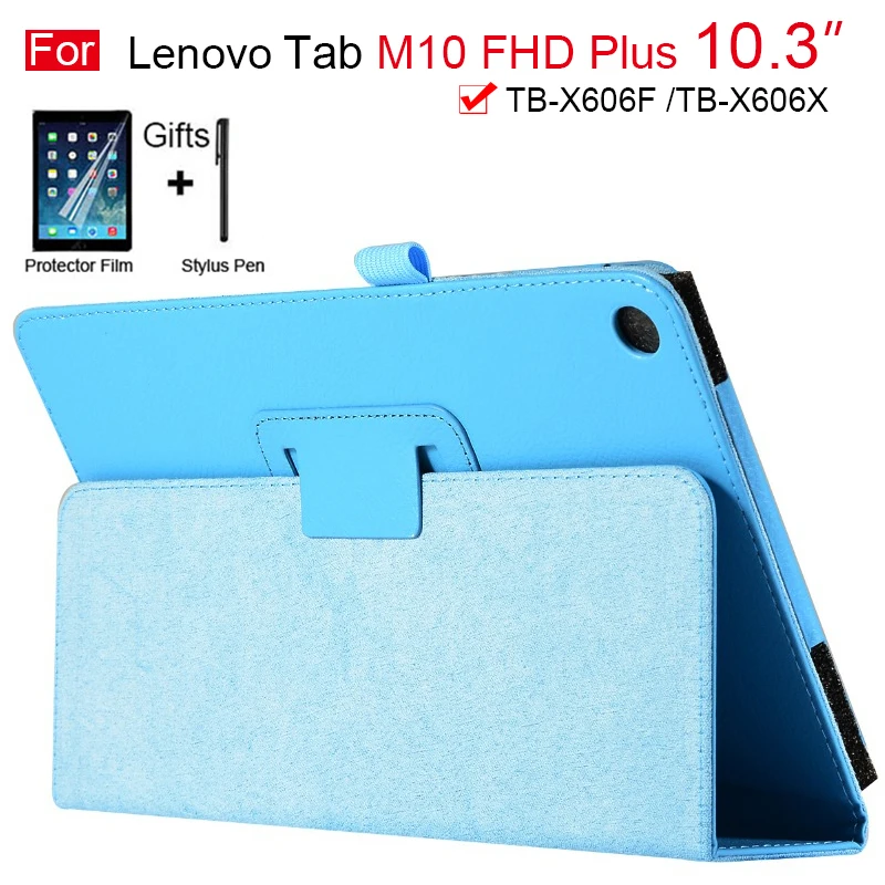2020 чехол для Lenovo Tab M10 FHD Plus 10 3 ТБ X606F TB X606X дюйма из искусственной кожи складной