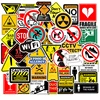 50 PCS Warning Stickers Danger Banning Signs Reminder Waterproof Decal Sticker to DIY Laptop Motorcycle Luggage Phone Snowboard ► Photo 1/6