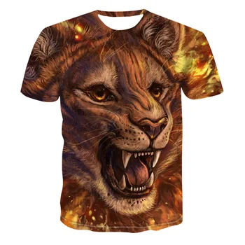 

Triple stay wolf men's T-shirt grey white summer T-shirt short sleeve collar crew neck T-shirt