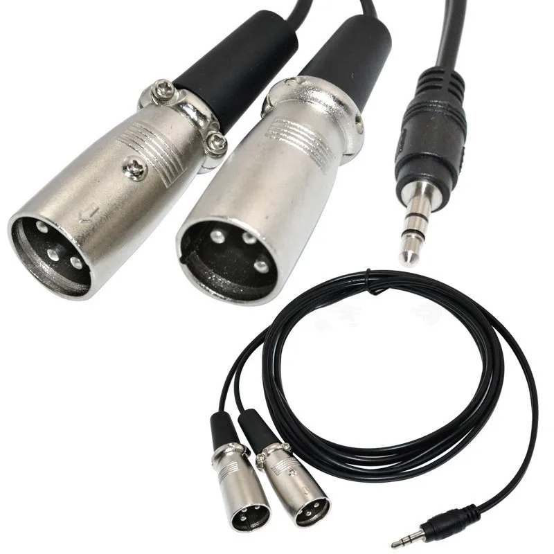Кабель-разветвитель Y 3 5 мм в 2 XLR папа (Mini) 1/8 &quotTRS стерео порта двойной