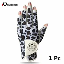 Для левой руки, перчатки для гольфа, женские, для правой руки, Нескользящие, с шариковым маркером, Классические перчатки, дышащие, мягкие, для любой погоды, спортивные, 1 шт