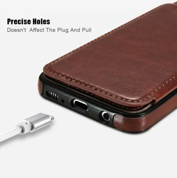Кожаный чехол-книжка для samsung Note 10 Pro Note 8 9, чехол-держатель для карт samsung Galaxy S7 S7 Edge S8 S9 S10 Plus S10E