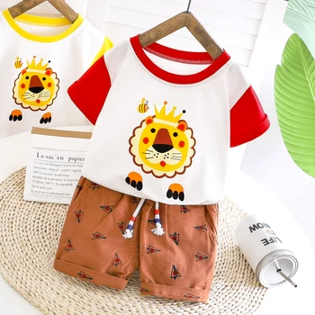 

Kids Clothes For Baby Boys Clothing Sets Summer Toddler Boys Clothes Set Cartoon Outfits Boys Sport Suit Children Costume