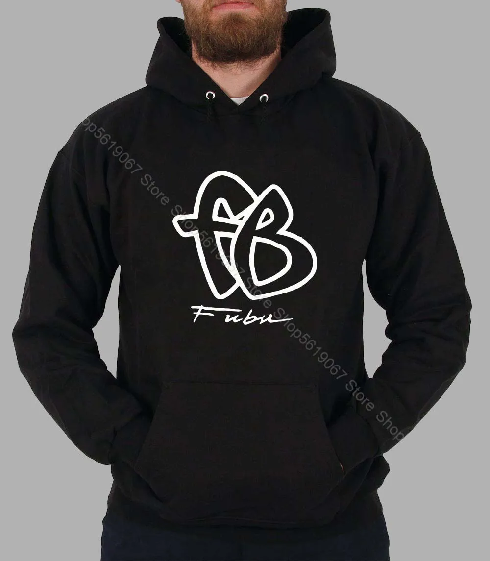 Мужская толстовка с капюшоном Fubu Fb Big 90-х Reprint 016418 в социальных сетях | одежда