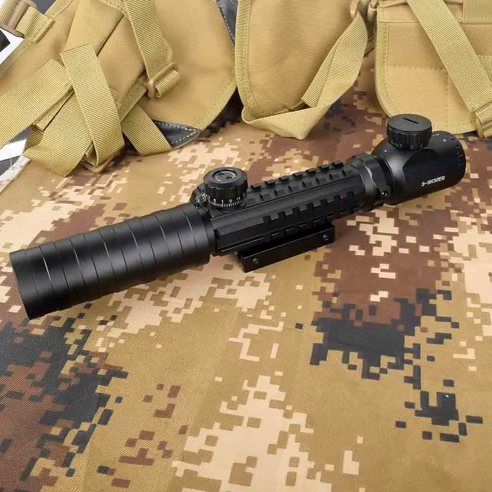 Тактический Оптический прицел 3-9x32 EG оптический с красной/зеленой подсветкой для