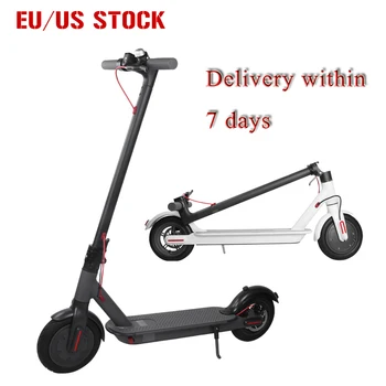 

No Tax ! EU Warehouse Folding Electric Scooter 2 Wheel Mini Foldable Kick E Scooters 8.5inch 25Km/h Solid Tire App Function LWT