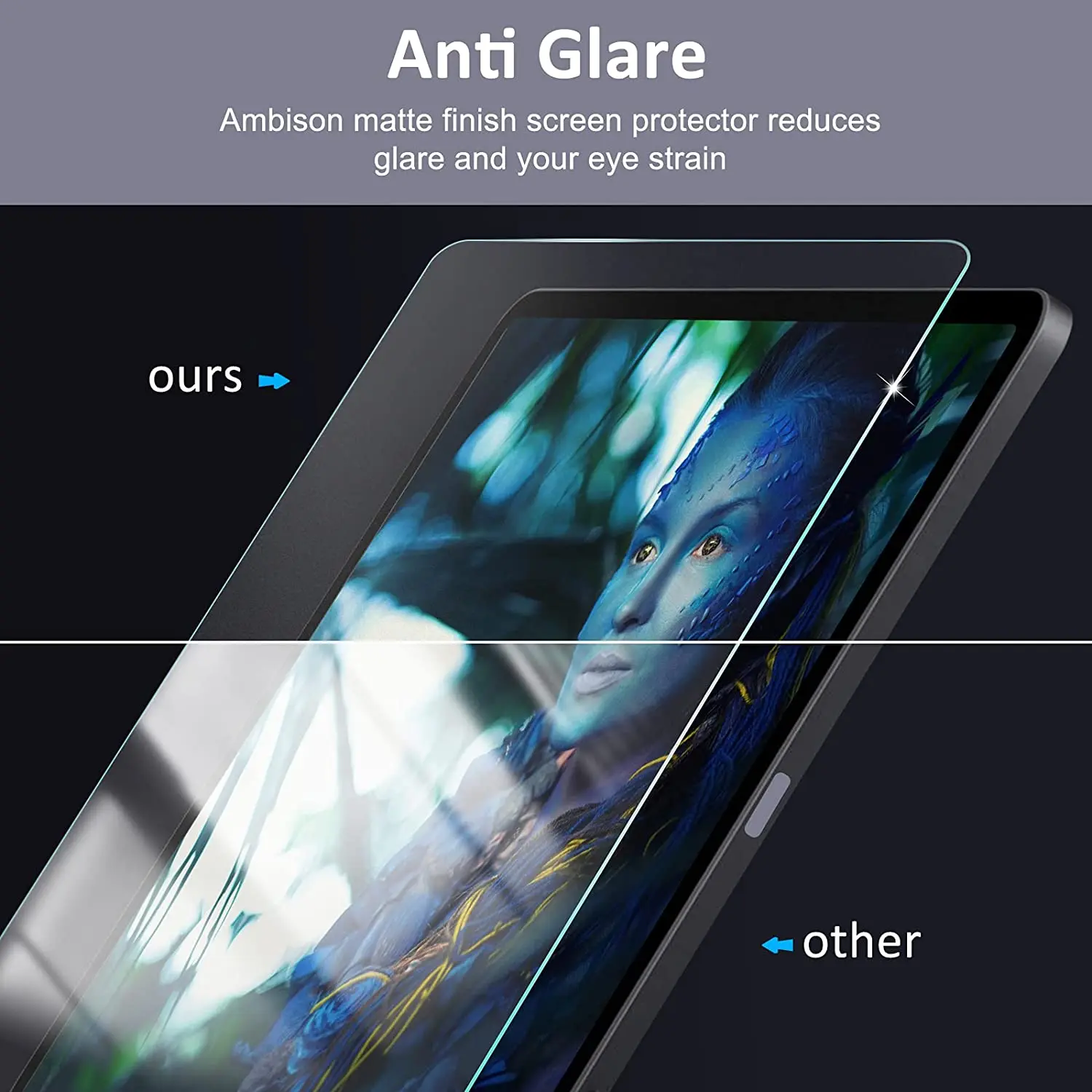 2 Pack 9H Matte Tempered Glass Screen Protector Designed for iPad Mini 6/Mini 1/2/3/4/5 ,Anti-Glare & Fingerprint/Bubble Free 3
