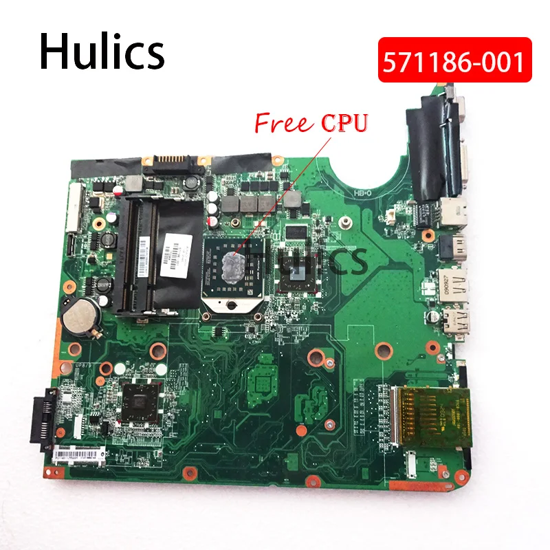Hulics Original para HP DV6-2000 placa base de computadora portátil 571186-001 571186-501, 571186-601 DA0UT1MB6E0