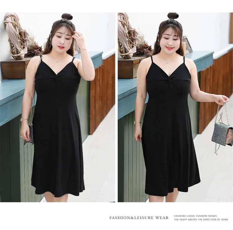 [Xuan chen] Summer New Style Large GIRL'S Large Size Dress Plus-sized Yamamoto-Style Dress a Generation of Fat 1734