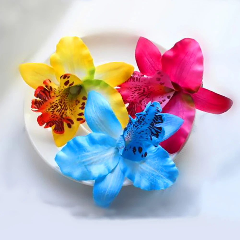Flower Hair Clip Hairpin Hair Clip Pearl Hair Claw Solid Color Hair Crab Retro Scrub Hair Clips Small Size - Image 5