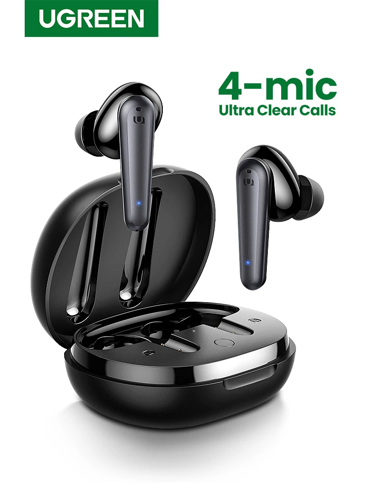 Photo Product UGREEN HiTune T1 Wireless Earbuds with 4 Mics TWS Bluetooth 5.0 Earphones True Wireless Stereo USB C Charging 24 Hours Playing