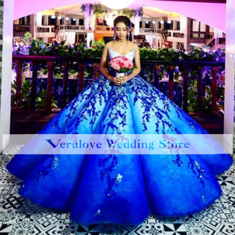 Blue Exquisite Evening Dress Sweetheart 2022 Applique Ball Gown Ruffle Ball Gown Prom Dress Custom Plus Size Quinceanera Wear purple prom dress