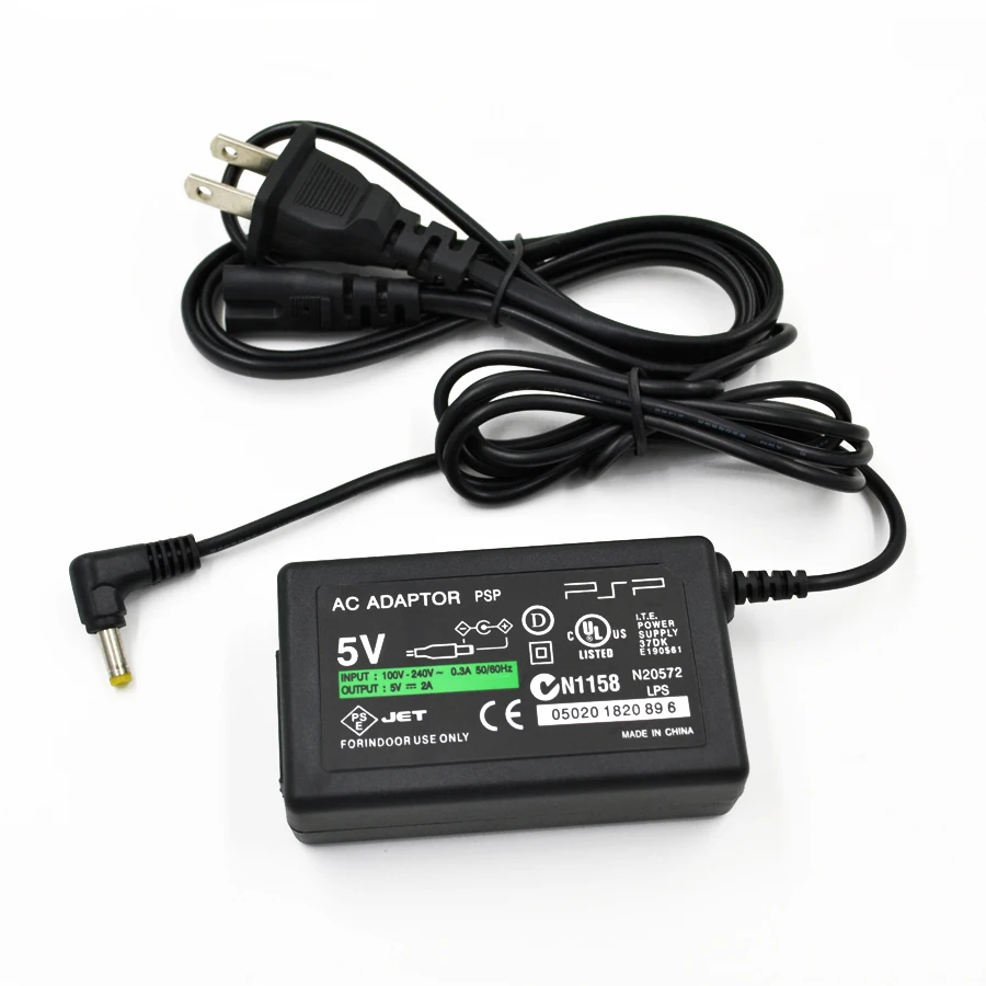 Adaptador de corriente para cargador PSP de 5V, cable de alimentación de  pared para PlayStation Sony PSP 1000, 2000, 3000, enchufe europeo y  estadounidense - AliExpress