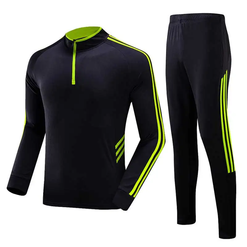 Men Running Sweatshirt+ Sweatpants Yoga GYM Fitness Compress Sets Quick Dry Workout Training Exercise Sport Shirts+ Pants 1903